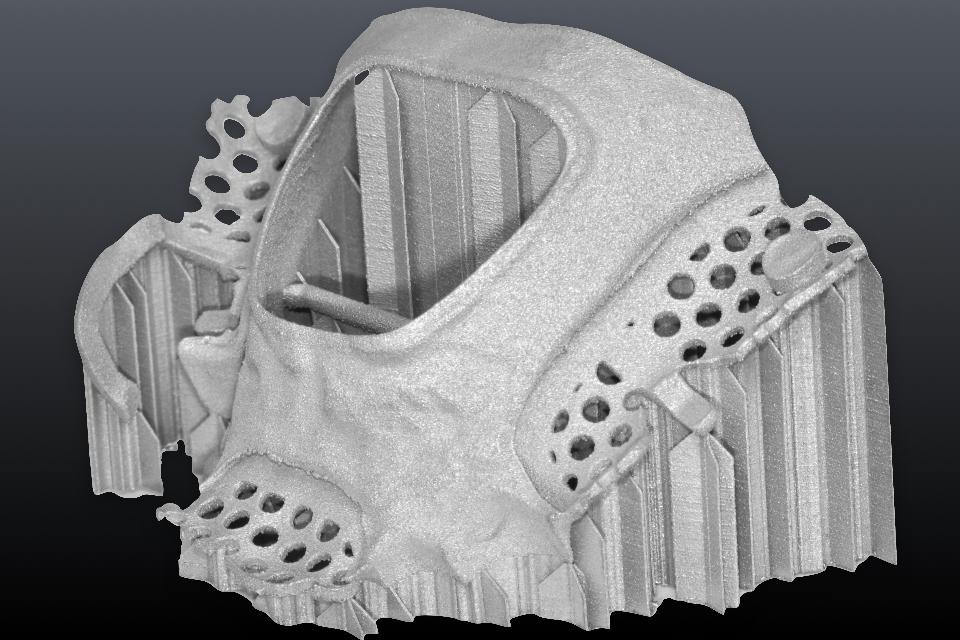 Fig. 47: Printed cobalt-chromium (Co-Cr) framework for removable dental prothesis